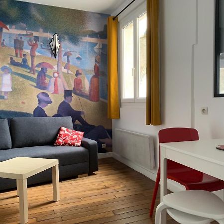 פריז Studio Perfect For 2 Adults And 1 Kid, And Up To 2 Kids - Jourdain 20E, 25Mn To Louvre Via Line M11 מראה חיצוני תמונה