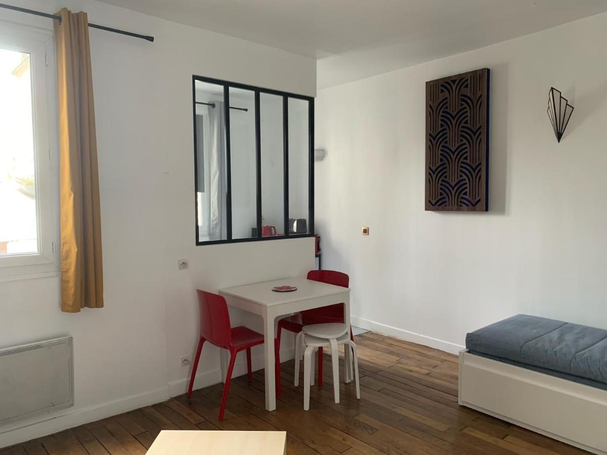 פריז Studio Perfect For 2 Adults And 1 Kid, And Up To 2 Kids - Jourdain 20E, 25Mn To Louvre Via Line M11 מראה חיצוני תמונה