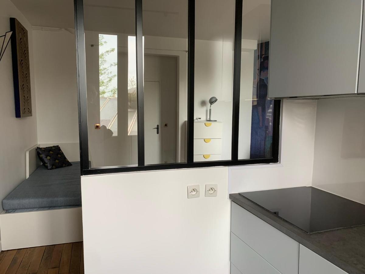 פריז Studio Perfect For 2 Adults And 1 Kid, And Up To 2 Kids - Jourdain 20E, 25Mn To Louvre Via Line M11 מראה חיצוני תמונה