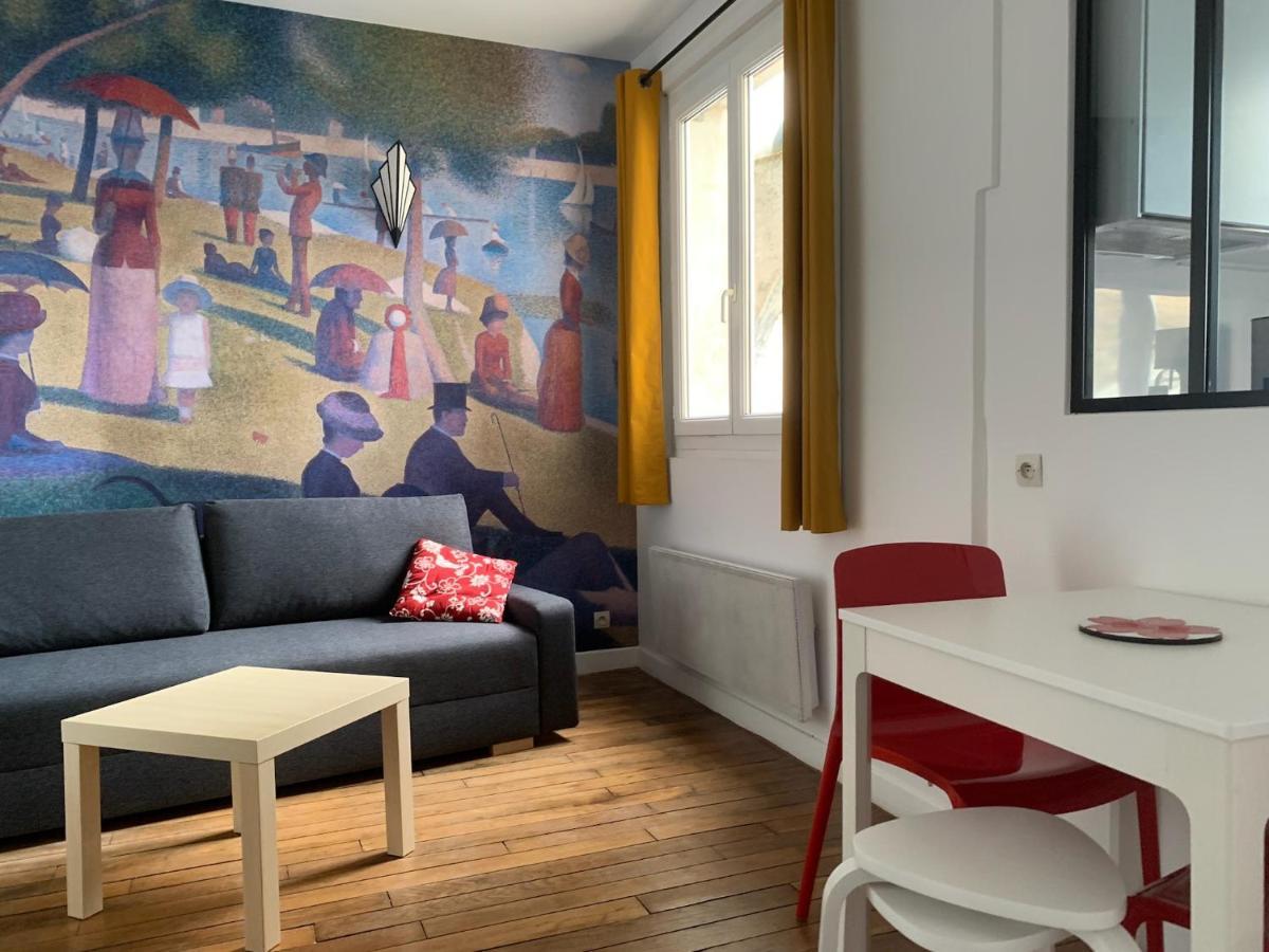 פריז Studio Perfect For 2 Adults And 1 Kid, And Up To 2 Kids - Jourdain 20E, 25Mn To Louvre Via Line M11 מראה חיצוני תמונה