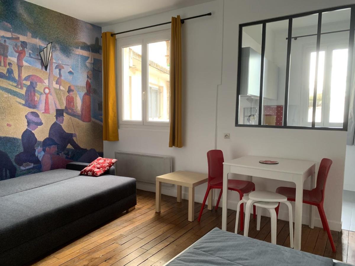 פריז Studio Perfect For 2 Adults And 1 Kid, And Up To 2 Kids - Jourdain 20E, 25Mn To Louvre Via Line M11 מראה חיצוני תמונה
